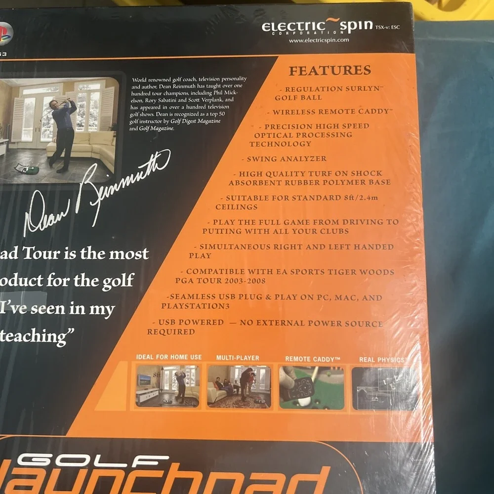 Golf Launchpad Tour Simulator PC PS3 MAC USB Electric Spin‎ Tiger Woods PGA 08